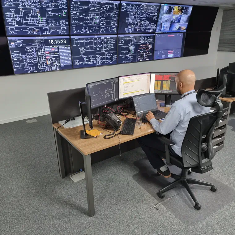 Centro de Operações do Sistema, com supervisão dos ativos em tempo real.