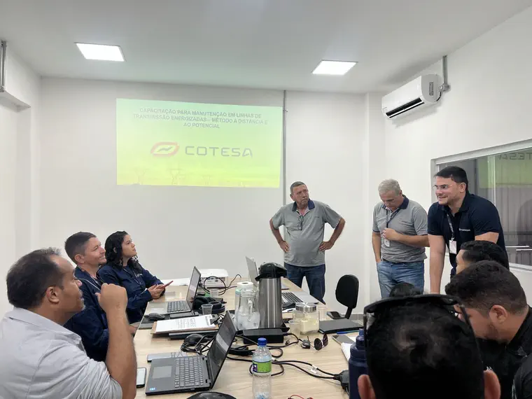 Capacitação para manutenção em linhas de transmissão energizadas, pelos métodos à distância e ao potencial.