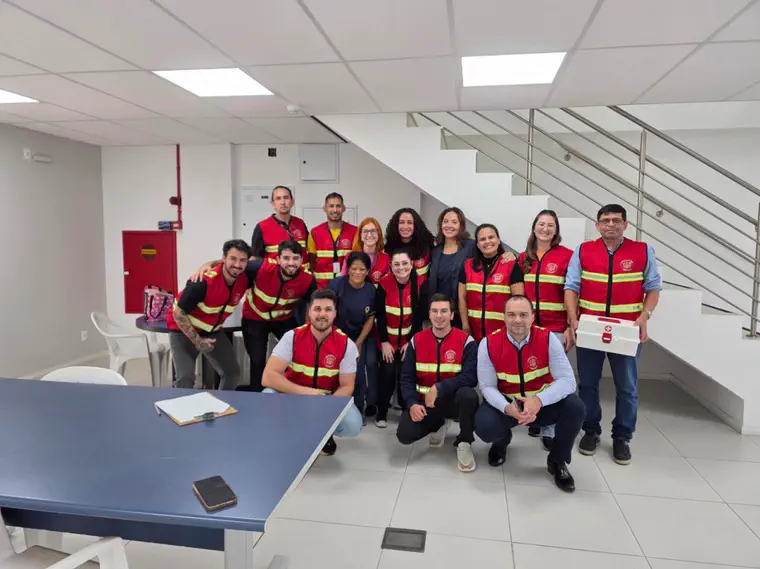 Equipe COTESA reunida na sede.