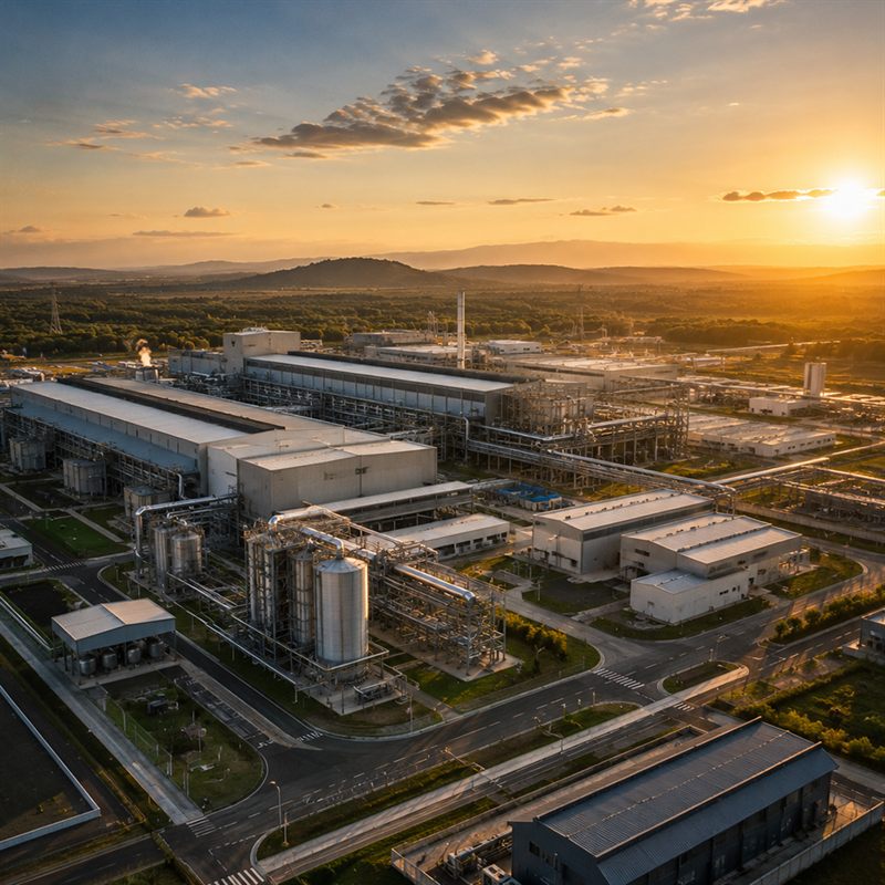 Planta industrial eletrointensiva